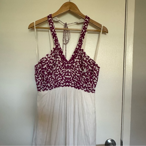 Embroidered Anthropologie Maxi Dress Size 6 - Picture 2 of 10